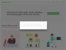 Tablet Screenshot of learncode.org